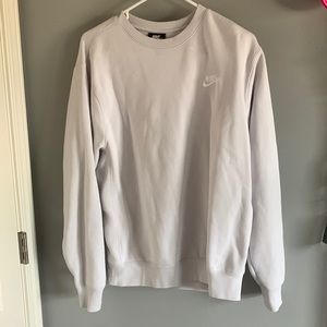 Nike Size Medium Grey/White Crew Neck